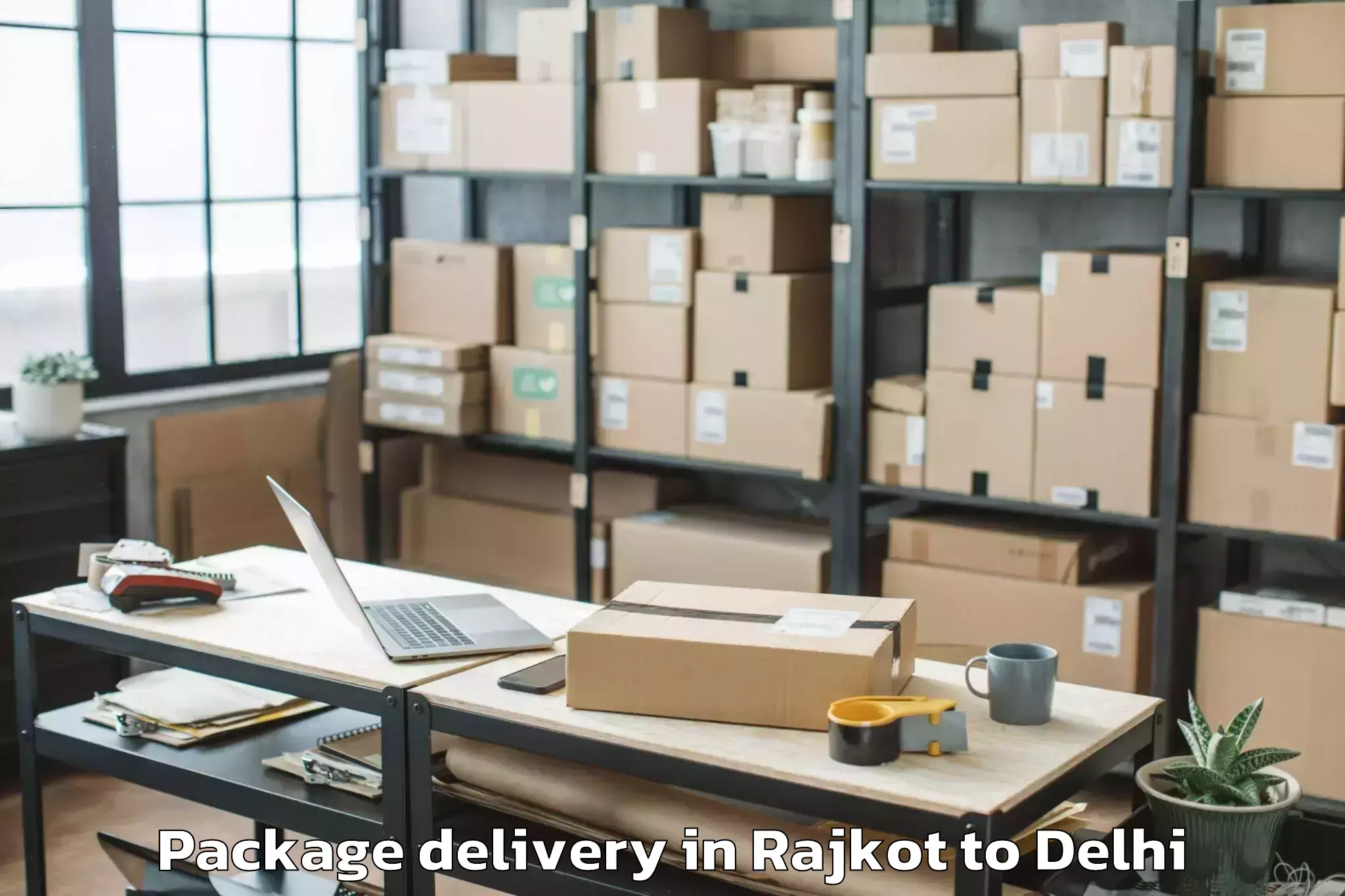 Professional Rajkot to Dt City Centre Mall Delhi Package Delivery